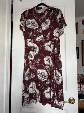 Loco Lindo Western Print 1940’s style dress size large